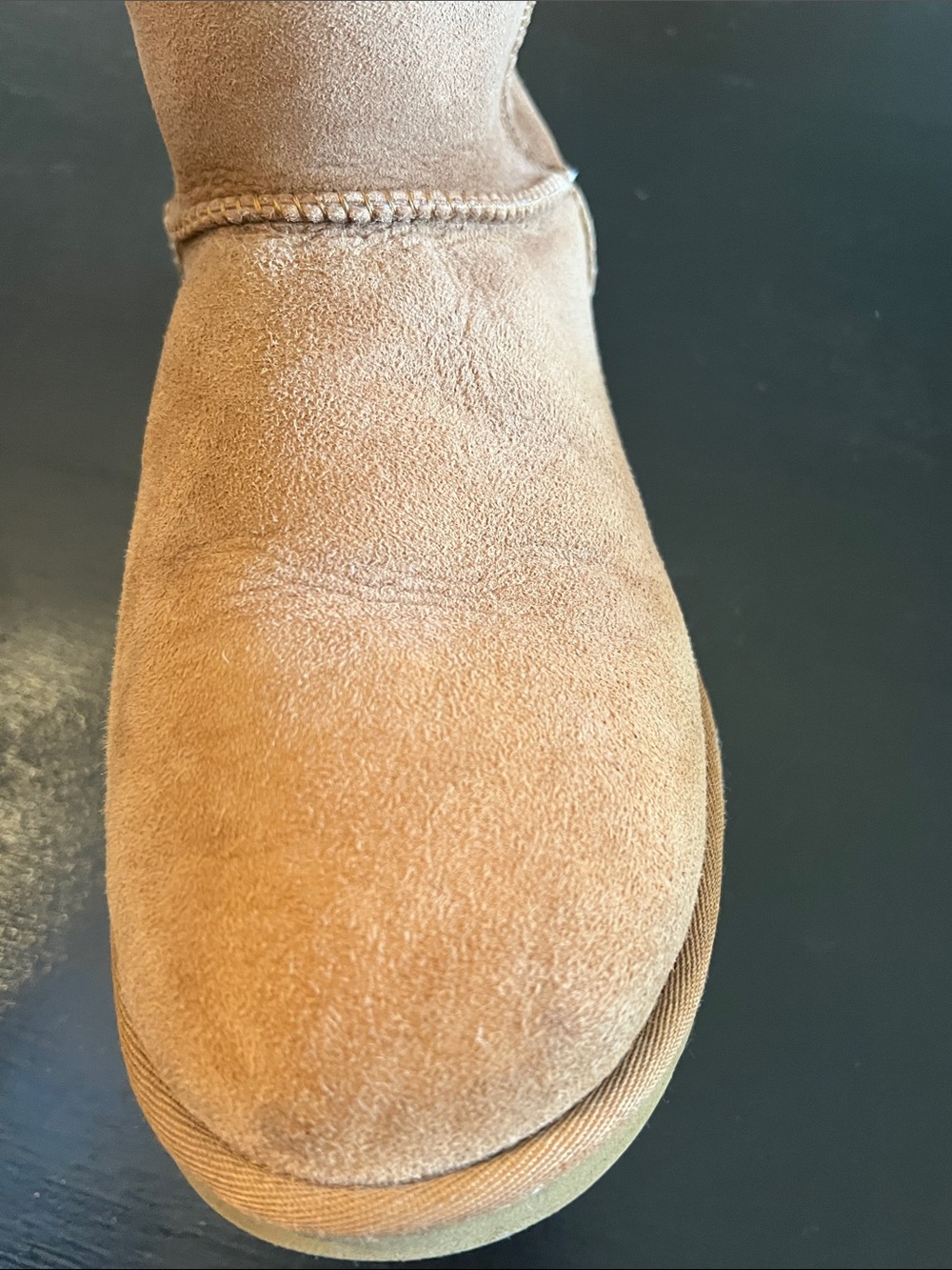 Ugg Classic Tall Shearling-Lined Suede Boots - Chestnut sz 9 - Picture 13 of 14